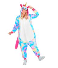 Regnbue enhjørning kostume til voksne