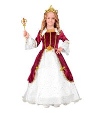 Vinrød prinsessekjole