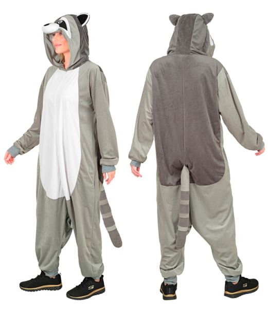 Vaskebjørn kostume til voksne
