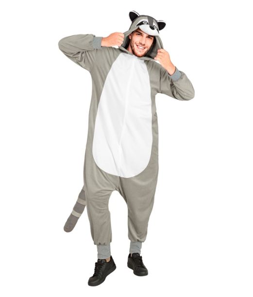 Vaskebjørn kostume til voksne