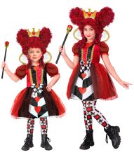 Hjerter Dronning kostume til piger