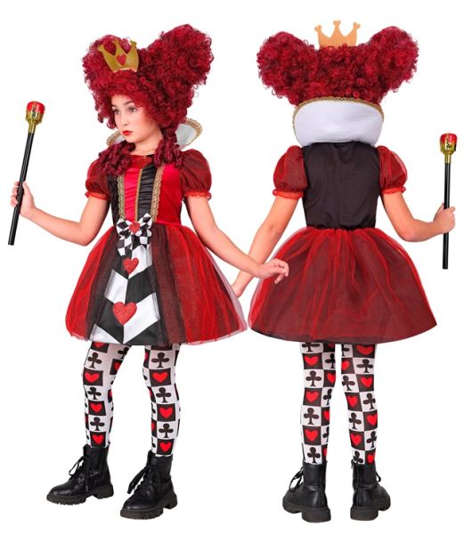 Hjerter Dronning kostume til piger