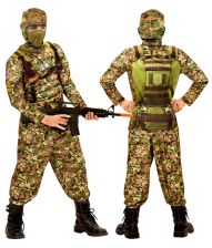 Kampsoldat kostume til drenge