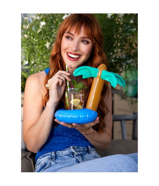 Oppustelig palmetræ kopholder