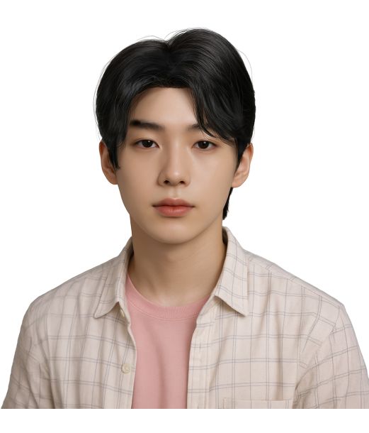 Sort K-Pop dæmon paryk