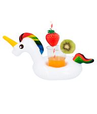 Oppustelig enhjørning kopholder