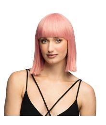 Koral pink lang page paryk