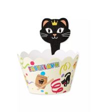 Fastelavn cupcake wrapper, 8 stk