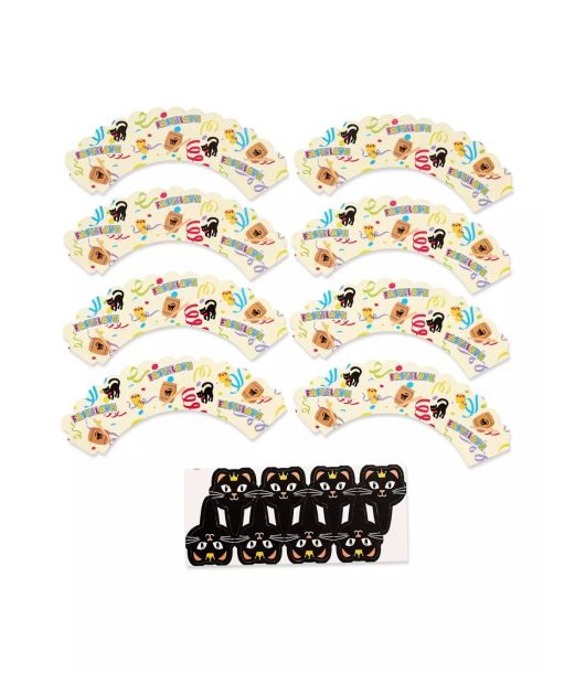 Fastelavn cupcake wrapper, 8 stk