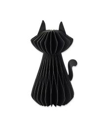 Sort papirvæv kat, 20 cm