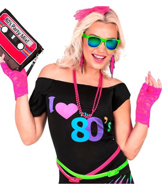 Neonpink blonde handsker