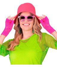 Neonpink blonde handsker