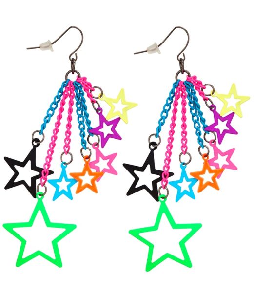 80er Stjerne øreringe