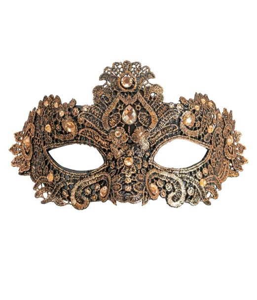 Kobber øjenmaske med sten