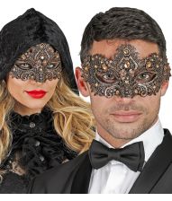 Kobber øjenmaske med sten