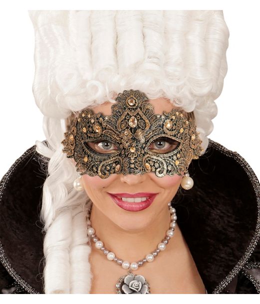 Kobber øjenmaske med sten