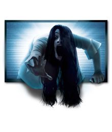 Besat fjernsyn vægdekoration