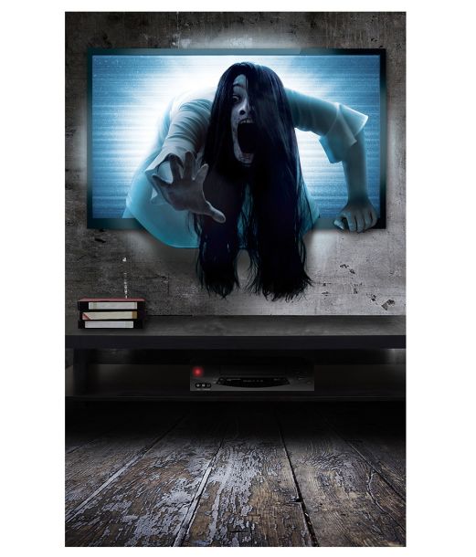 Besat fjernsyn vægdekoration