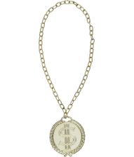 Guld halskæde med dollar vedhæng