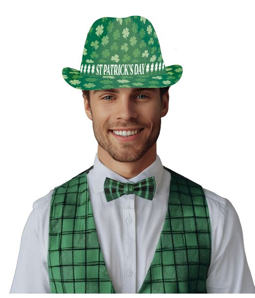 Skt Patrick kløver hat