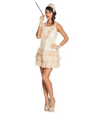 Beige Charleston kjole