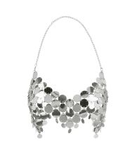 Sølv paillet top, one size