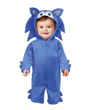 Blåt pindsvin kostume 18-24 md