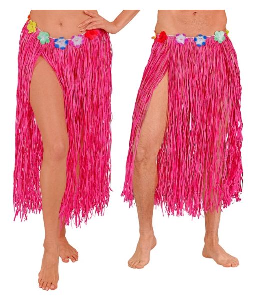 Pink bastskørt, 80 cm 