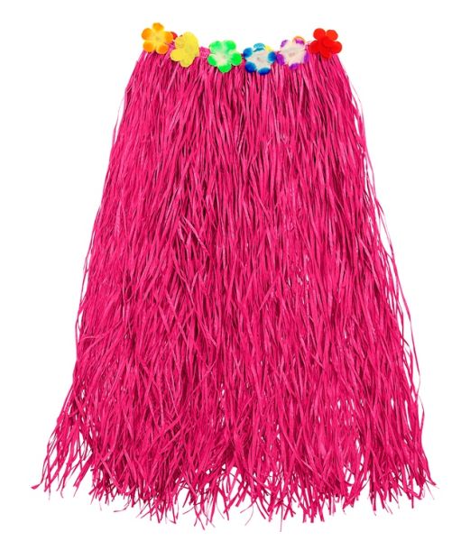 Pink bastskørt, 80 cm 