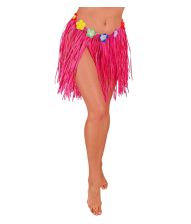 Pink bastskørt, 40 cm