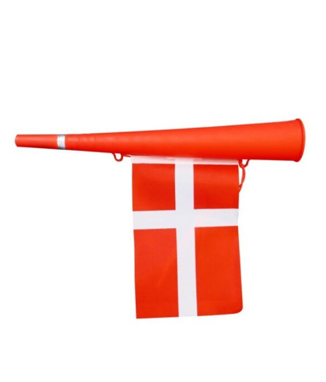 Horn med Danmark flag