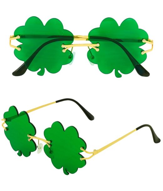 Kløver briller til Sankt Patricks dag udklædning