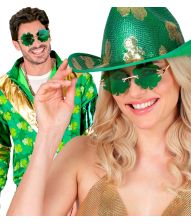 Kløver briller til Sankt Patricks dag udklædning