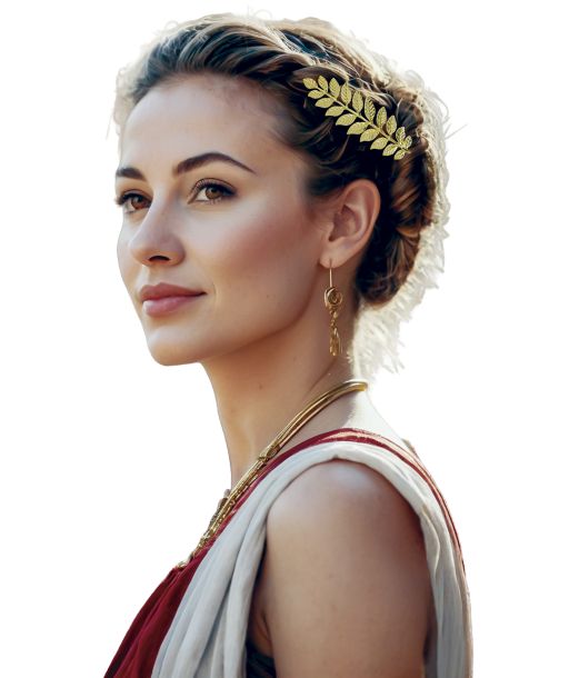 Laurbær guld hårspænde