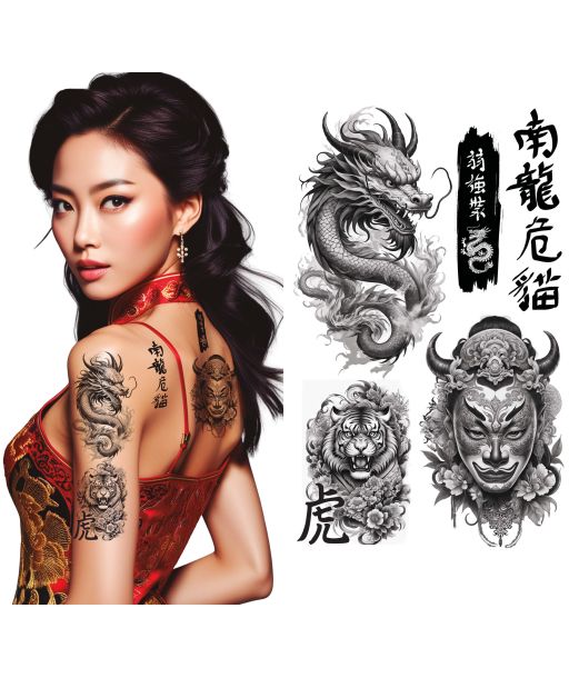 Kunstige Asiatiske tatoveringer