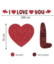 I Love You banner, 3 m