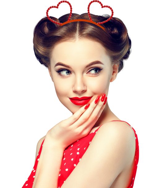 Hårbøjle med hjerter