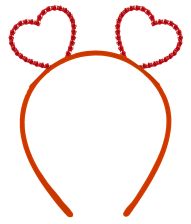 Hårbøjle med hjerter