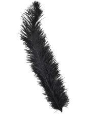Sorte strudsefjer 45-65 cm, 12 stk