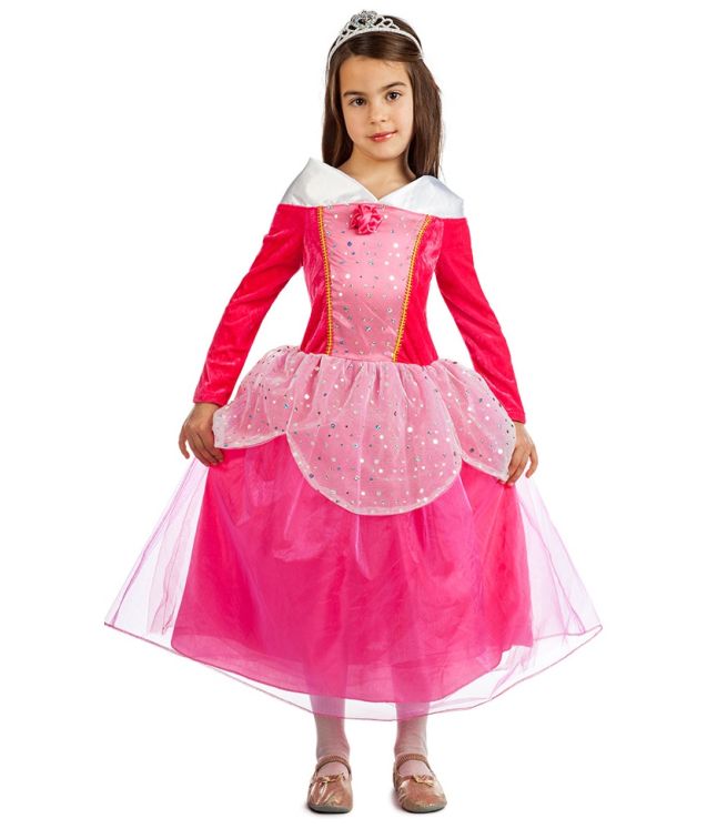 Pink Prinsesse kjole kostume