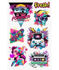 Kunstige 90er tatoveringer 