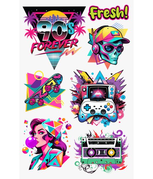 Kunstige 90er tatoveringer 