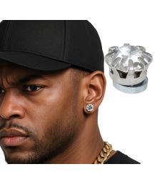 Magnetiske diamant øreringe 2 stk