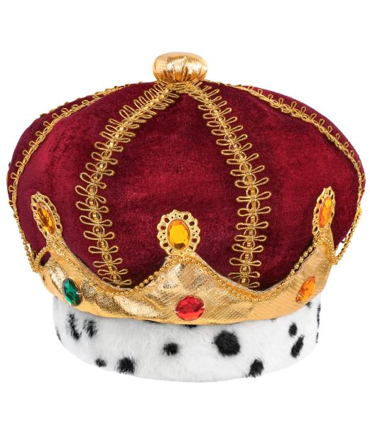 Kongekrone med sten i børnestørrelse.