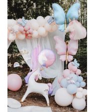 Enhjørning Happy Birthday folieballon