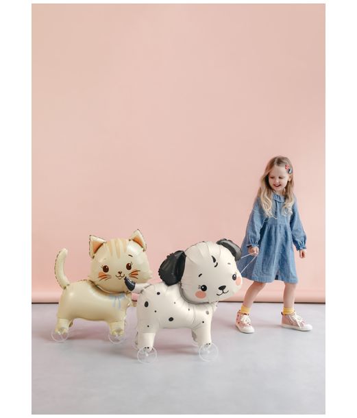 Kat på hjul folieballon