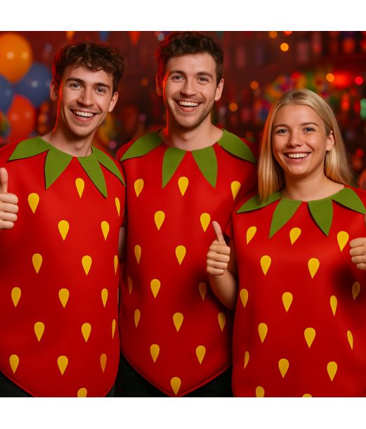 Jordbær kostume til voksne