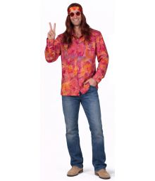 60 er hippieskjorte til mænd