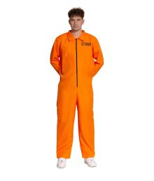 Orange fangedragt kostume