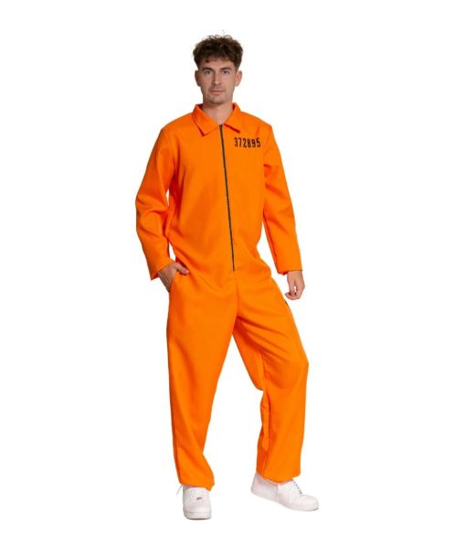 Orange fangedragt kostume